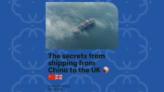 Unlocking smooth shipping solutions from China to the UK.