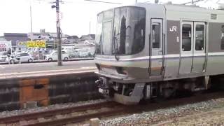 JR網干駅　223系6000番台　普通播州赤穂行　到着