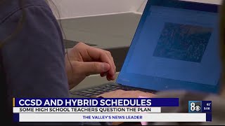 CCEA Statement: Teachers voice concerns over CCSD hybrid schedule