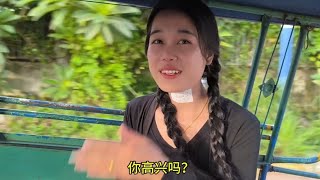 18岁老挝女孩嫁给30多岁中国人, 回家路上这么多坎坷?《 阿植在老挝 》