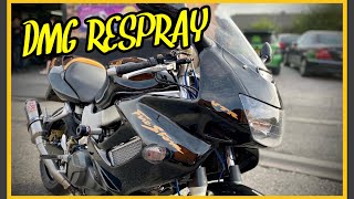 FULL DMG RESPRAY - HONDA VTR FIRESTORM!!!