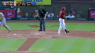 OAK@ARI: Chavez fans Tomas to end the 5th inning