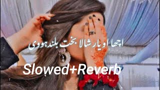 Shala Bakht Buland Hovi Zeeshan Khan Rokhri New song 2023 (Slowed+Reverb)