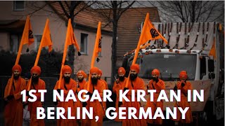 First Sikh Nagar Kirtan in Berlin, Germany | Drone Aerial Footage 4K