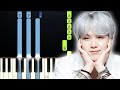 BTS Suga, Halsey - BTS Suga's Interlude (Piano Tutorial)