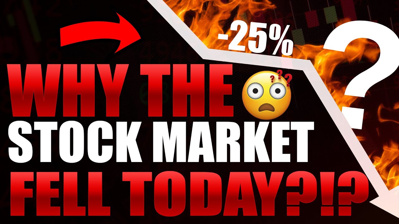 Why Stocks Fell Today!! - Stocks To Watch Today - YouTube