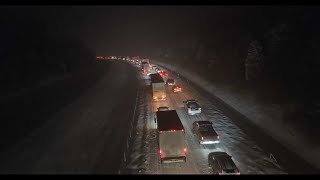 MAJOR Winter Storm Blair CRIPPLES INTERSTATES \u0026 Strands Drivers