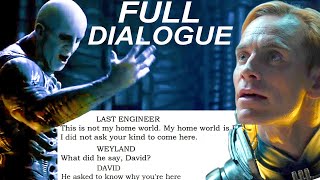 Deleted Engineer Dialogue FULLY TRANSLATED from the Script of Prometheus