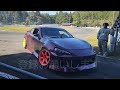 １jzファイアー爆発車両soundperformance、バンパー破損silvia、cコースdrift、ドm走モーターランド三河2024.11.3