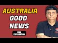 AUSTRALIA GOOD NEWS | LATEST UPDATE 2024 | KAPIL BHATIA