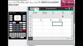 Nspire Tutorial #7 Euler's Method in 3 minutes