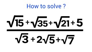 A Nice Math Problem • Simplify Radical Expression