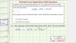 Ex: Find an Amount After a Percent Reduction (Energy Use)