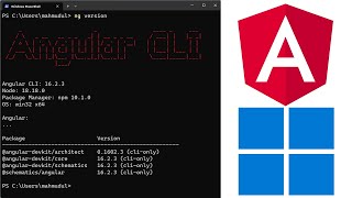 How to install Angular 16 on Windows 11 | Angular CLI