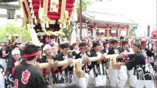 ２０１２年百舌鳥八幡宮ふとん太鼓（赤畑町宮入-10）