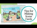 Tips for Making Scene Cards | Heffy Doodle Llamazing Llamas