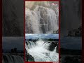 நீர்வரத்து அதிகரிப்பால் ஆர்ப்பரிக்கும் ஒகேனக்கல் அருவி ... hogenakkal falls shorts