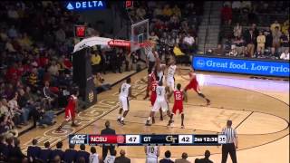 2015.01.31 NC State Wolfpack at Georgia Tech Yellow Jackets Basketball