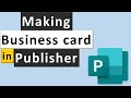 How To Design a Business Card in Microsoft Publisher