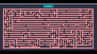 Maze Generation Demo (Recursive Division Algorithm) with Vanilla JavaScript Animation