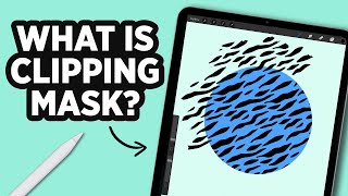 How to use CLIPPING MASK in PROCREATE #Shorts