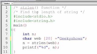 90. strlen function in C Programming (Hindi)