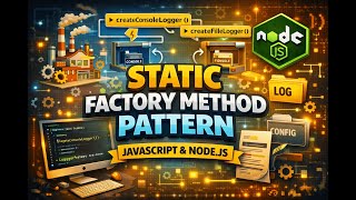 13. Static Factory Method Pattern in JavaScript & Node.js | Factory Design Pattern