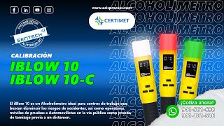 Alcoholímetro iBlow 10 - iBlow 10C | Calibración