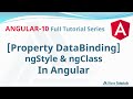 Property Data Binding | ngClass | ngStyle Angular 10 | Angular 10 Tutorial | Wave Tutorials
