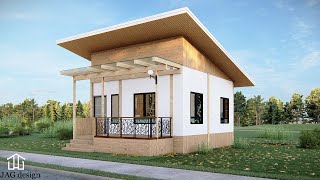 SMALL HOUSE DESIGN |8X6.5 METERS 1 BEDROOM | FLOOR PLAN WITH INTERIOR DESIGN.
