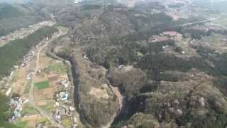 嵐山渓谷（桜）空撮　2015 4 6 撮影