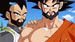 Sangoku et Végéta de retour d'entraînement tandis que Krilin fais la grosse commission VF