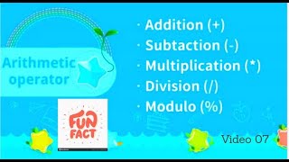 Arithmetic Operators - with me c