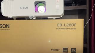 รีวิวเครื่องฉายโปรเจคเตอร์ Epson EB-L260F#หนังกลางแปลง #อดุลเดชโปรเจคเตอร์ ☎️095-2475934