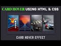 HTML CSS: Amazing Card Hover Effect video#codebomb#html#css|