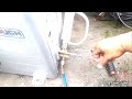 how to open the freon flow path after installing the ac