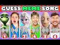 Guess Meme & Who's Singing 🎤🎵 🔥| Lay Lay, King Ferran, Toothless, Salish Matter, MrBeast, Elsa,Tenge