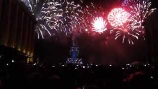 Firework Bastille Day 2014. Feu d'artifice Paris Trocadero