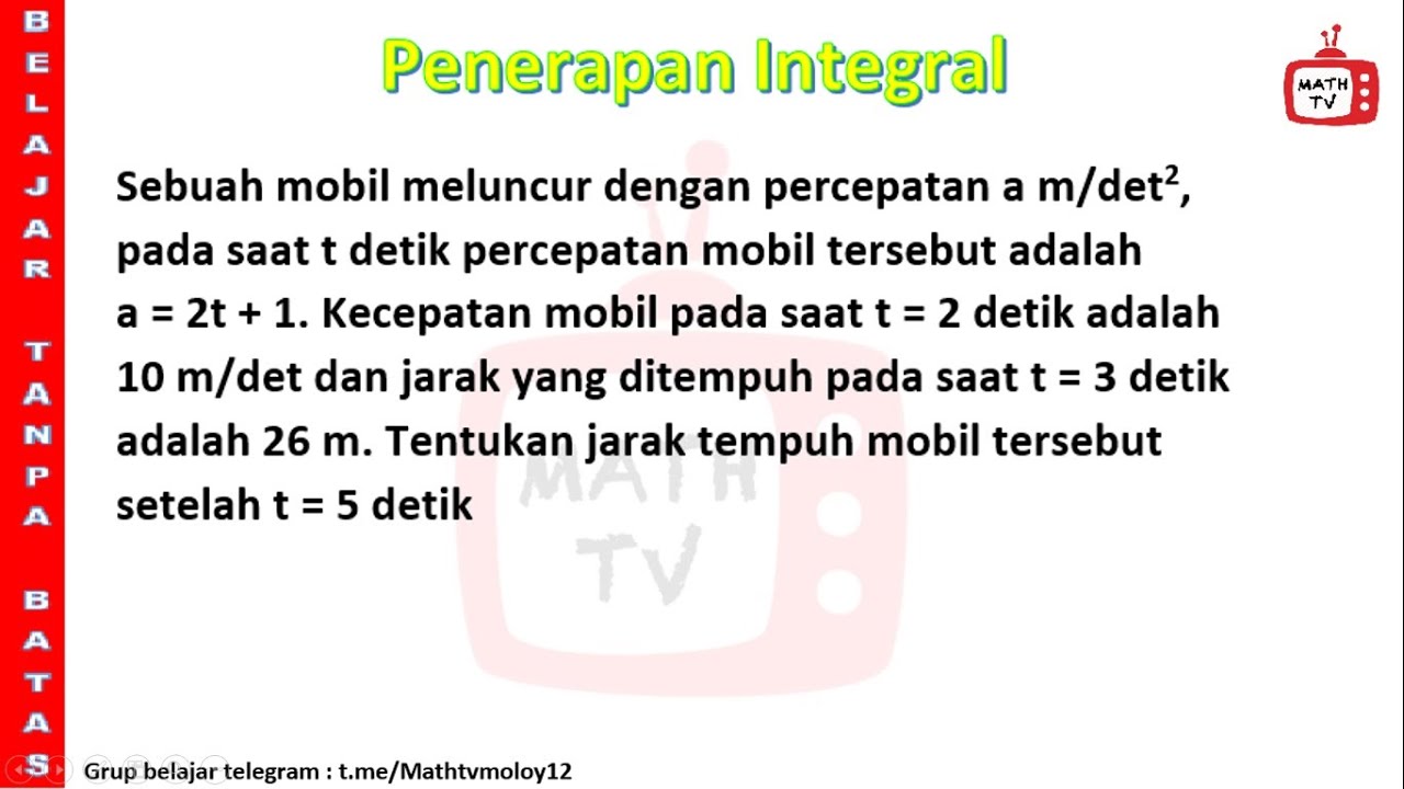 Penerapan Integral Youtube