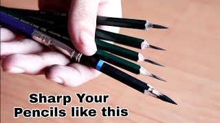 Sharp Your Pencils Like this. For smooth shading