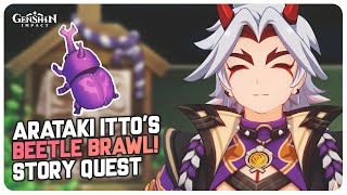 Almighty Arataki Extraordinary and Exhilarating Extreme Beetle Brawl (Story Quest) | Genshin Impact