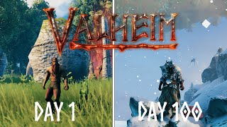 I Spent 100 Days In Valheim And You Won't Believe What happened!