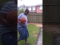 AJ's Window-- 7/13- Autistic, Nonverbal, AJ Shooting BB, Following Directions, Retrieving his BBall