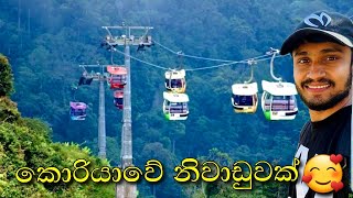 නිවාඩුවට කොරියාවේ රවුමක් යමුද 🇰🇷 /South korea Cable car vlog