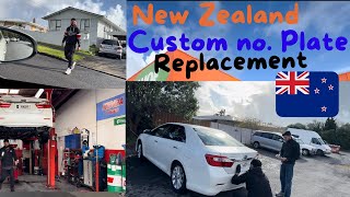 NZ car number plate replacement !! In New Zealand !!