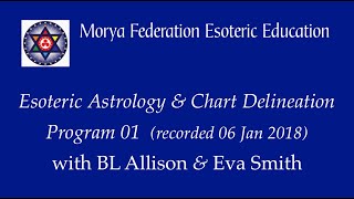 Esoteric Astrology \u0026 Chart Delineation 01 - with BL Allison and Eva Smith