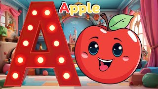 ABC song | nursery rhymes for Toddlers | abc phonics song for toddlers | a for apple