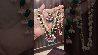 Beautiful jadau kundan and handmade mala 3500 Free Shipping..9701299266