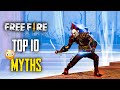 Top 10 Mythbusters in FREEFIRE Battleground | FREEFIRE Myths #289