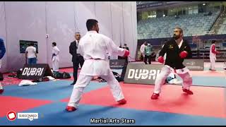 Rafael Aghayev World Karate Championship Dubai 2021 | Worming Up Before Team Kumite | Ura Mawashi